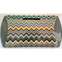 ΣΑΚΟΥΛΑ ΔΩΡΟΥ 44Χ26Χ6,5CM PILLOW BOX ELEGANT CHEVRON LARGE (ΣΥΣΚ-10ΤΕΜ)