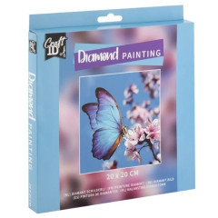 DIAMOND PAINTING BUTTERFLY 20X20CM