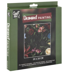 DIAMOND PAINTING FLOWERS 20X20CM