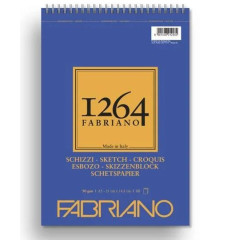 ΜΠΛΟΚ ΣΠΙΡΑΛ A5 F-1264 90GR SKETCH 60Φ FABRIANO