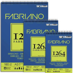 ΜΠΛΟΚ ΣΠΙΡΑΛ A5 F-1264 180GR  DRAWING PAPER 30Φ FABRIANO