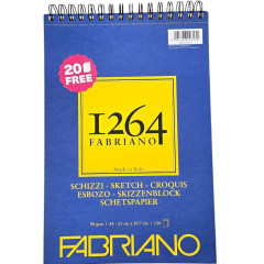 ΜΠΛΟΚ ΣΠΙΡΑΛ A4 F-1264 90GR  SKETCH 120Φ FABRIANO