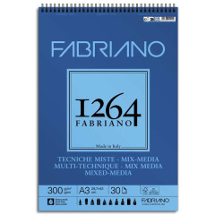 ΜΠΛΟΚ ΣΠΙΡΑΛ A4 F-1264 300GR MIX MEDIA 30Φ 5φυλλα FREE FABRIANO