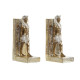 ΒΙΒΛΙΟΣΤΑΤΕΣ  SET 2 RESIN 10,5X7,5X20 EGYPTIAN GOLDEN