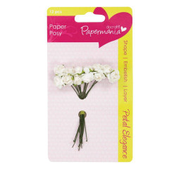 ΔΙΑΚΟΣΜΗΤΙΚΑ ΛΟΥΛΟΥΔΙΑ Petal Posy (12pcs) -White Rose