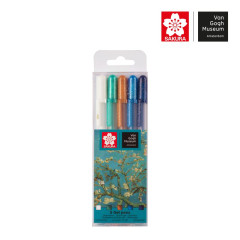 VAN GOGH MUSEUM GELLY ROLL GEL PENS SET 5