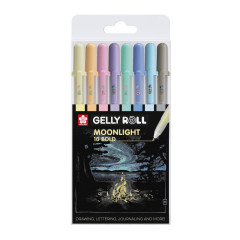 ΣΤΥΛΟ GELLY ROLL MOONLIGHT PASTEL ΣΕΤ 8ΤΕΜ BOLD 8