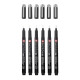 SAKURA PIGMA MICRON BLACK EDITION FREE CASE SET 6 (005-01-02-03-05-08)