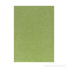 ΑΦΡΩΔΕΣ ΦΥΛΛΟ Α4 210x297 GLITTER  LEMON GREEN 2,0 mm (ΣΥΣΚ-10ΤΕΜ)