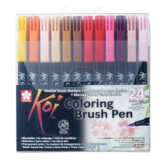 ΜΑΡΚΑΔΟΡΟI SAKURA KOI COLOUR ΣΕΤ 24ΤΕΜ BRUSH PEN