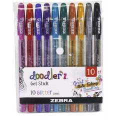 ΣΤΥΛΟ ZEBRA JEL GLITTER  ΜΙΧ 10ΤΕΜ DOODLERS