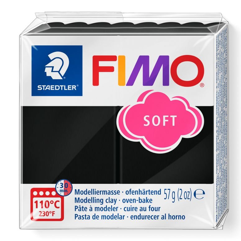 STAEDTLER ΠΗΛΟΣ FIMO SOFT 8020-9 Black 57g