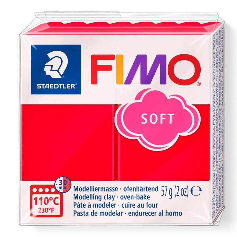 STAEDTLER ΠΗΛΟΣ FIMO SOFT 8020-24 Indian Red 57g