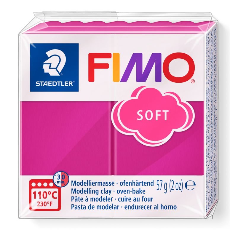 STAEDTLER ΠΗΛΟΣ FIMO SOFT 8020-22 Raspberry 57g
