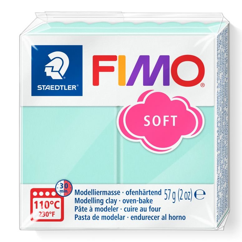 00067-1 STAEDTLER ΠΗΛΟΣ FIMO SOFT 8020-505 Mint 57g - Image 1