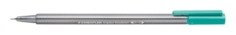 00272-1 ΜΑΡΚΑΔΟΡΟΣ ΤΡΙΓΩΝΟΣ TRIPLUS FINELINER STAEDTLER Turquoise 334-54 (ΣΥΣΚ-10ΤΕΜ) - Image 1