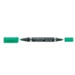ΜΑΡΚΑΔΟΡΟΣ ΑΝΕΞΙΤΗΛΟΣ 2 ΜΥΤΕΣ F & M LUMOCOLOR STAEDTLER Green 348-5 (ΣΥΣΚ-10ΤΕΜ)
