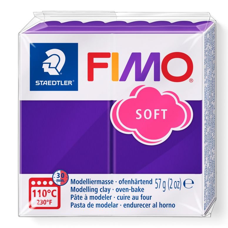 00554-1 STAEDTLER ΠΗΛΟΣ FIMO SOFT 8020-63 Plum 57g - Image 1