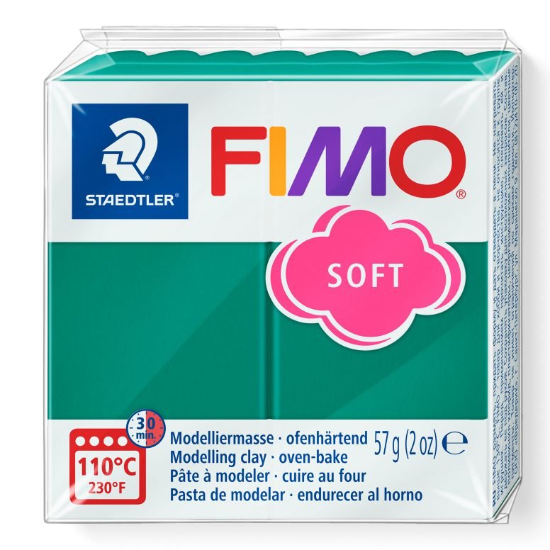 00557-1 STAEDTLER ΠΗΛΟΣ FIMO SOFT 8020-56 Emerald 57g - Image 1