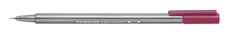 02414-1 ΜΑΡΚΑΔΟΡΟΣ ΤΡΙΓΩΝΟΣ TRIPLUS FINELINER ΚΟΚΚΙΝΟ ΤΟΣΚΑΝΗΣ 334-260 (ΣΥΣΚ-10ΤΕΜ) - Image 1