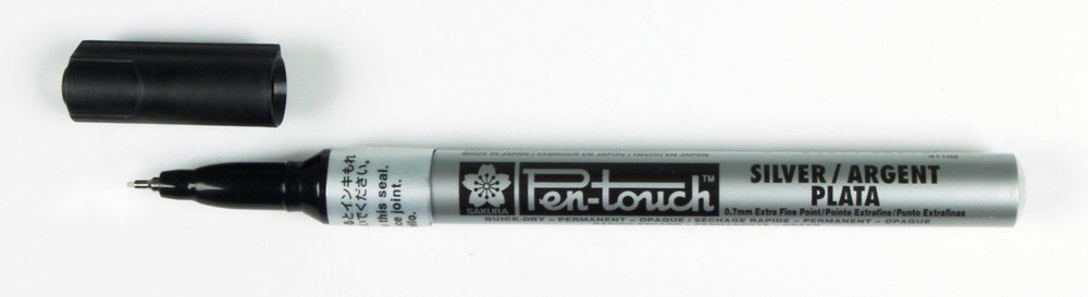 03917-1 ΜΑΡΚΑΔΟΡΟΙ SAKURA PEN-TOUCH EXTRA FINE 0.7mm Silver (ΣΥΣΚ-12ΤΕΜ) - Image 1