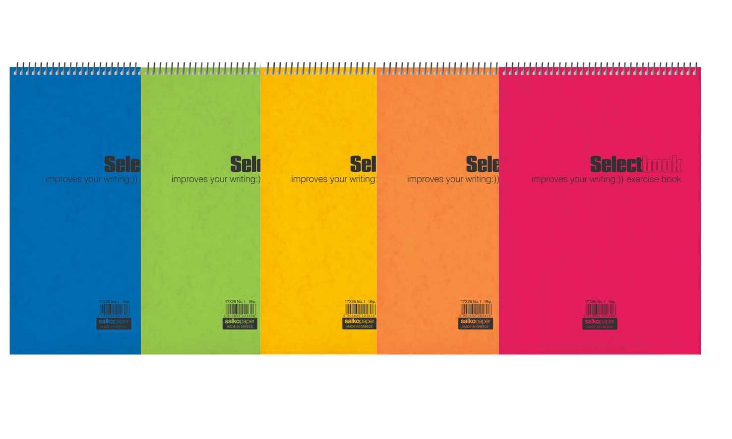 ΜΠΛΟΚ ΣΠΙΡΑΛ SELECT 21Χ29/120ΣΕΛ MIX COLOUR
