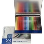 ΣΕΤ ΜΟΛΥΒΙΑ ΖΩΓΡΑΦΙΚΗΣ VAN GOGH ΣΕ ΜΕΤΑΛΛΙΚΗ ΚΑΣΕΤΙΝΑ 24ΤΕΜ