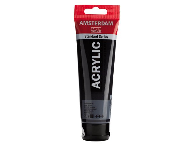 06010-1 ΑΚΡΥΛΙΚΟ AMSTERDAM 120ml No.702 Lamp Black - Image 1