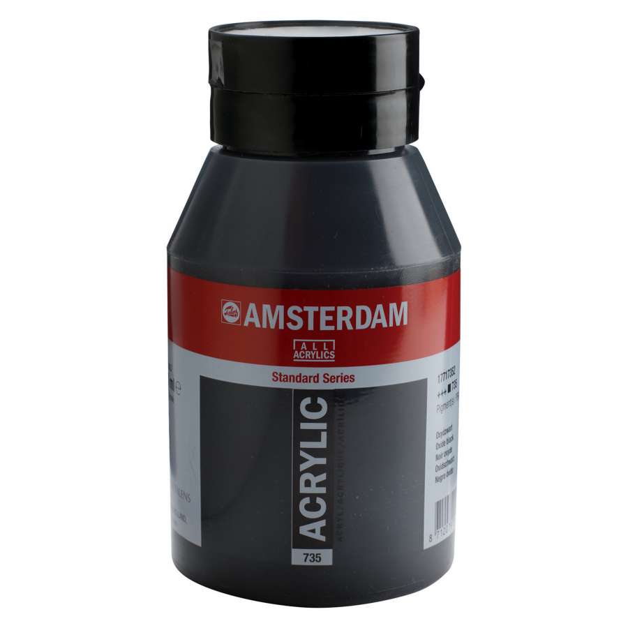 06022-1 ΑΚΡΥΛΙΚΟ AMSTERDAM 1L No.735 Oxide Black - Image 1
