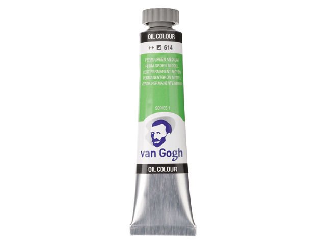 06155-1 ΛΑΔΙΑ VAN GOGH 20ML S1 T.7 No. 614 Permanent Green Medium (ΣΥΣΚ-3ΤΕΜ) - Image 1