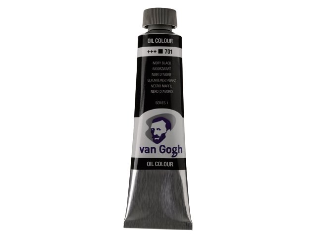 06224-1 ΛΑΔΙΑ VAN GOGH 40ML S1 T.9 No. 701 Ivory Black (ΣΥΣΚ-3ΤΕΜ) - Image 1