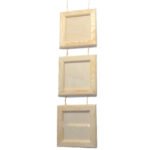 ΞΥΛΙΝΕΣ ΚΟΡΝΙΖΕΣ ΕΝΙΑΙΕΣ 3ΤΕΜ 3Χ(19cmX19cm & σχοινι)