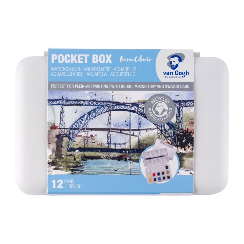 WATERCOLOUR POCKET BOX VAN GOGH ΣΕ ΠΑΣΤΙΛΙΕΣ 12 ΤΕΜ Basic