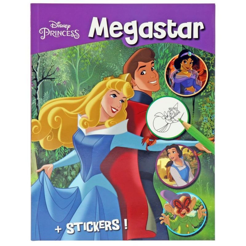 12315-1 ΒΙΒΛΙΟ ΖΩΓΡΑΦΙΚΗΣ DISNEY MEGACOLOR Α4 128 ΣΕΛΙΔΕΣ+ΑΥΤΟΚΟΛΛΗΤΑ ΣΕ 5 ΣΧΕΔΙΑ - Image 1