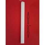 ΛΑΜΠΑΔΑ ΠΛΑΚΕ ΜΑΤ ΜΕΓΑΛΗ  36,5Χ3,5Χ1,5CM