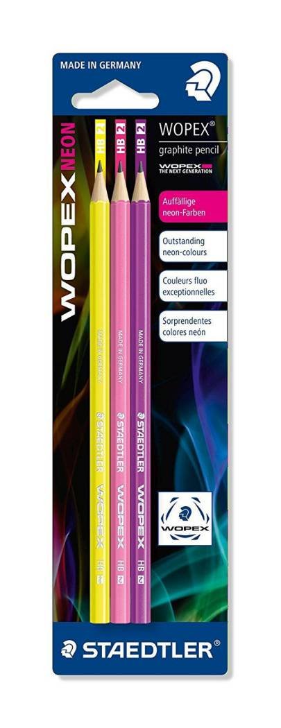 ΣΕΤ ΜΟΛΥΒΙΑ NEON (YELLOW-PINK-PURPLE) 180F-BK3-1 STAEDTLER BLISTER 3ΤΕΜ