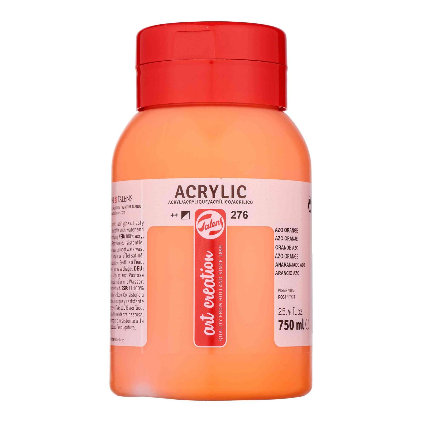 ΑΚΡΥΛΙΚΟ ΧΡΩΜΑ ART CREATION 750ml 276 Azo Orange