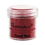 ΣΚΟΝΗ ΑΝΑΓΛΥΦΗ ΜΕ ΟΓΚΟ Embrossing Powder - Tinsel Red