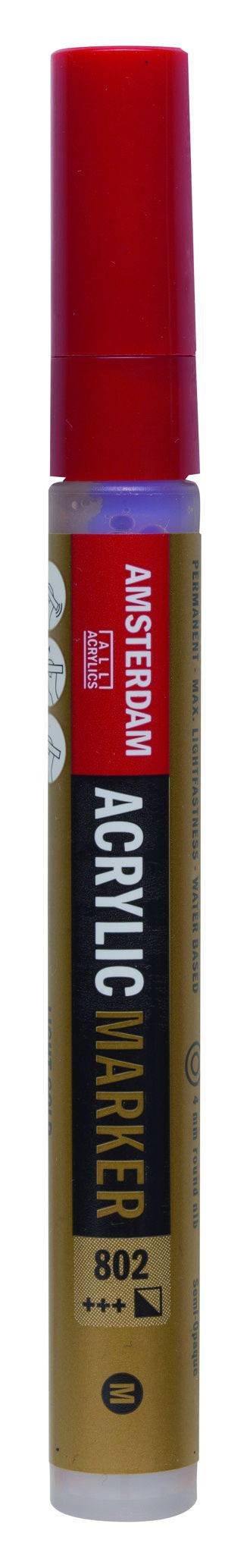 22542-1 ΜΑΡΚΑΔΟΡΟΣ ΑΚΡΥΛΙΚΟΣ AMSTERDAM 4mm 802 Light Gold SW - Image 1