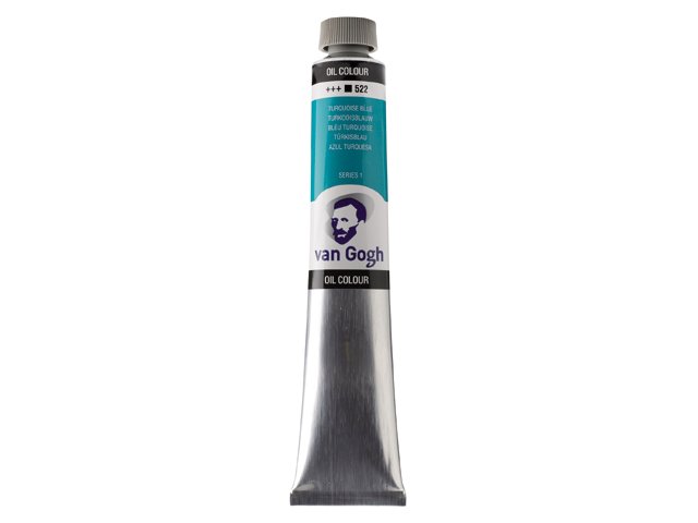 23263-1 ΛΑΔΙΑ VAN GOGH 60ML S1 No. 522 Turquoise Blue (ΣΥΣ-3ΤΕΜ) - Image 1