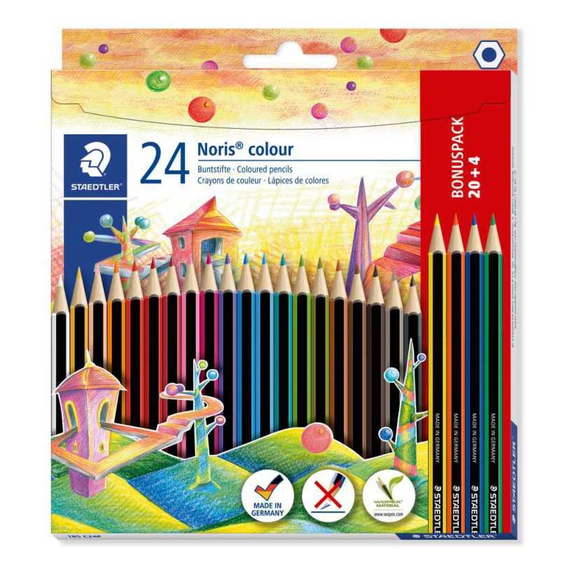 23659-1 ΣΕΤ ΞΥΛΟΜΠΟΓΙΑΣ NORIS 185 C24P STAEDTLER BONUS PACK 20+4 TEM - Image 1