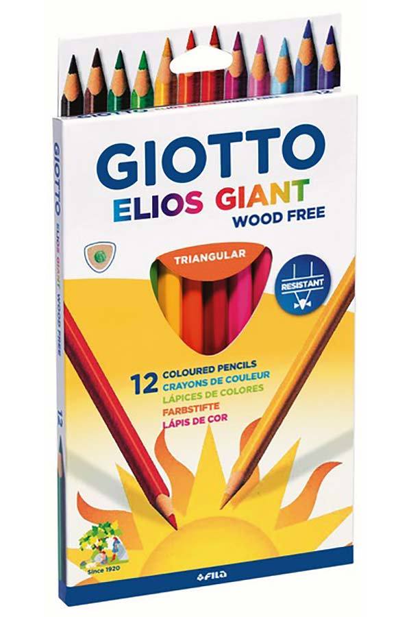 23666-1 ΞΥΛΟΜΠΟΓΙΑ ΧΟΝΤΡΗ GIOTTO ELIOS GIANT ΤΡΙΓΩΝΙΚΗ 12ΧΡΩΜΑΤΑ - Image 1