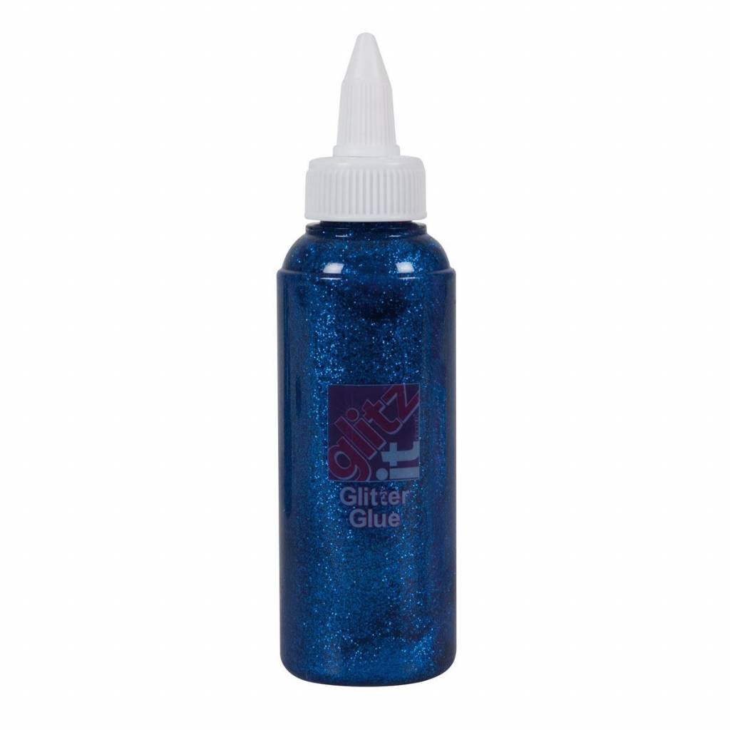 24626-1 ΚΟΛΛΑ GLITTER ΜΠΛΕ (120ml) - Image 1