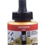 ΜΕΛΑΝΙ INK AMSTERDAM 30ml 802 LIGHT GOLD  (ΣΥΣΚ-3TEM)