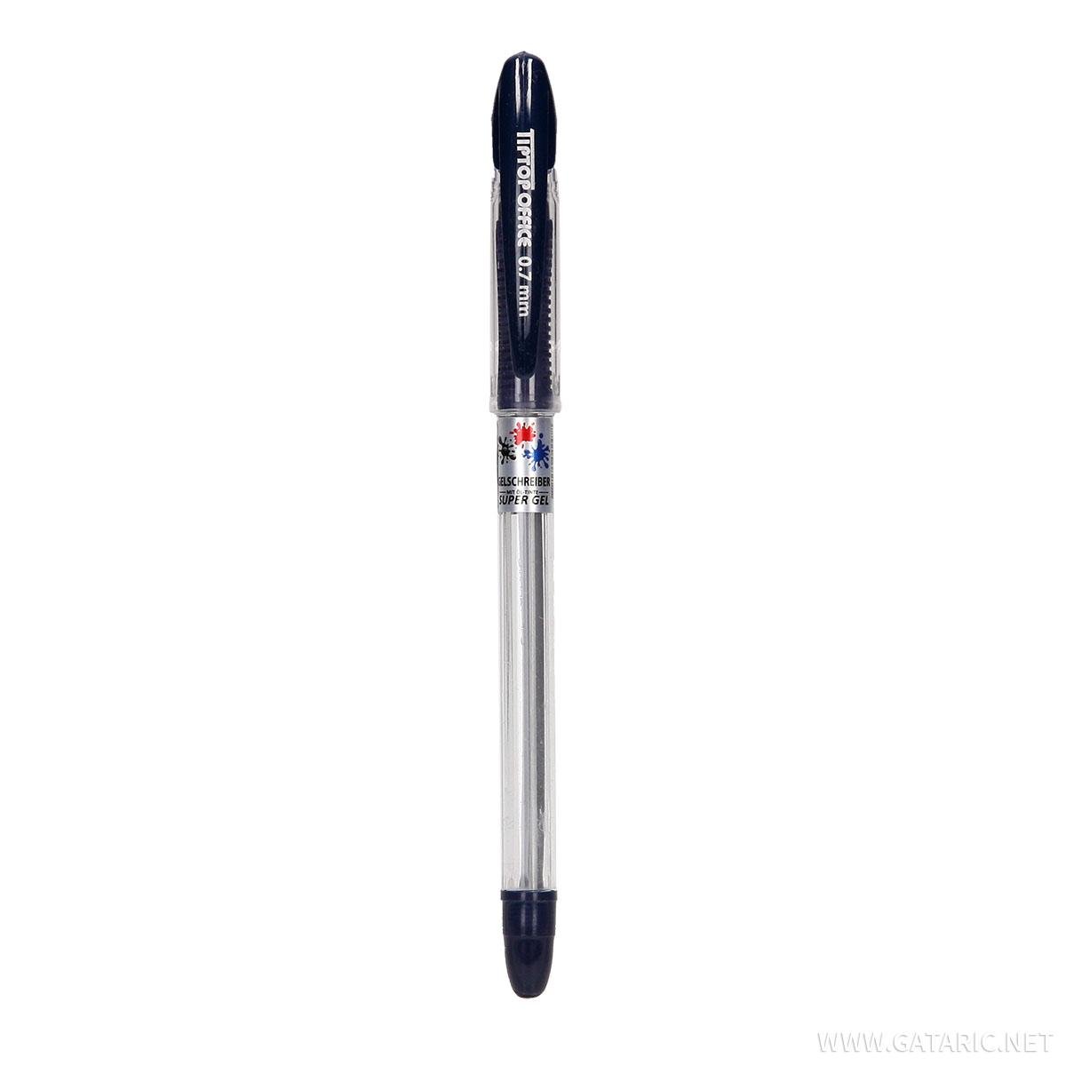 27091-1 ΣΤΥΛΟ SUPER GEL ΜΕ ΛΑΣΤΙΧΕΝΙΑ ΛΑΒΗ 0.5mm ΜΠΛΕ (ΣΥΣΚ-12ΤΕΜ) - Image 1