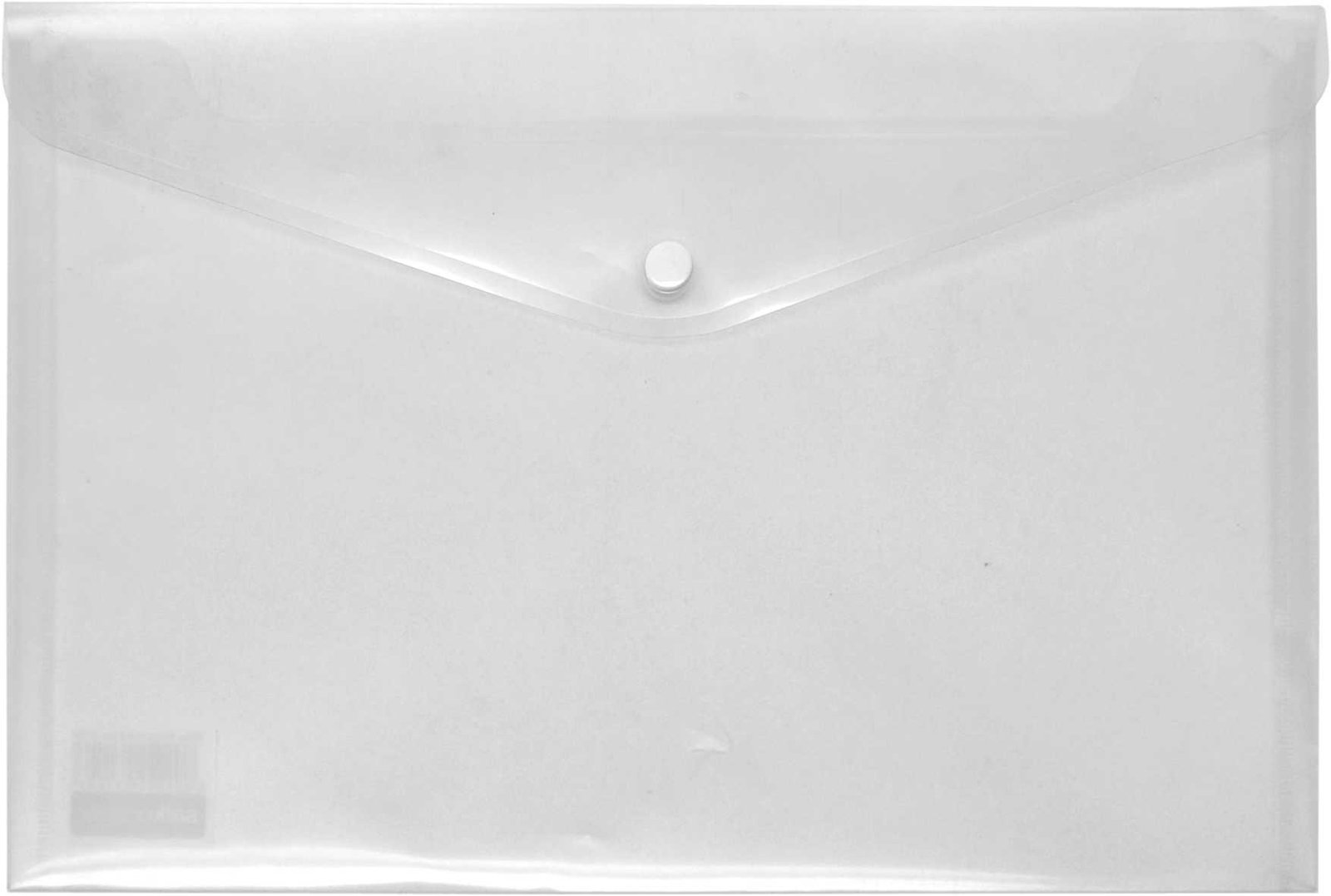 27144-1 ΦΑΚΕΛΟΣ ΜΕ ΚΟΥΜΠΙ Α5 24x17cm ΔΙΑΦΑΝΕΣ ΛΕΥΚΟΣ (ΣΥΣΚ-12ΤΕΜ) - Image 1