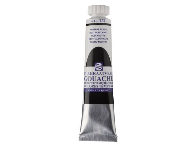 GOUACHE ΤΕΜΠΕΡΑ 20ml 737 Neutral Black ROYAL TALENS