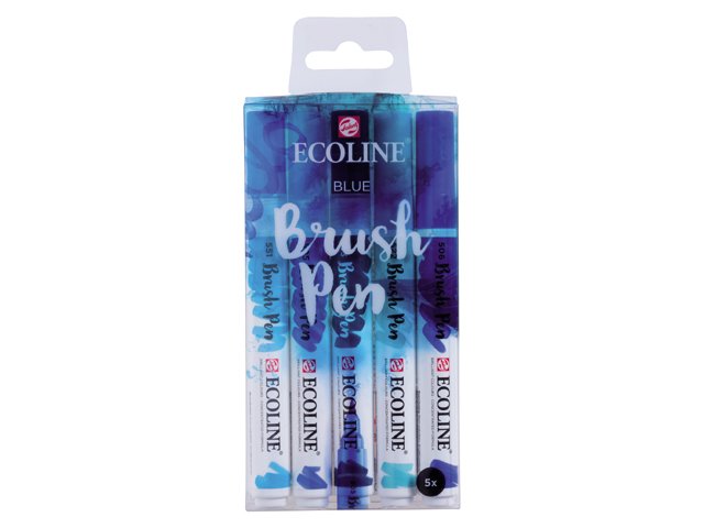 ECOLINE BRUSHPEN ROYAL TALENS ΣΕΤ 5TEM Blue