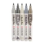 ECOLINE BRUSHPEN ROYAL TALENS ΣΕΤ 5TEM Grey - Image 2