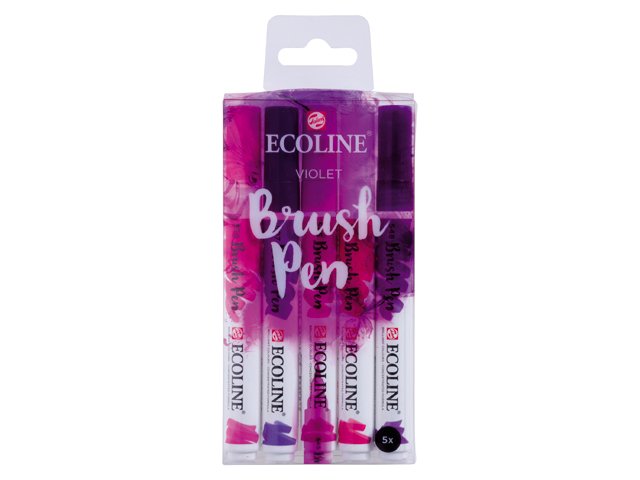 ECOLINE BRUSHPEN ROYAL TALENS ΣΕΤ 5TEM Violet